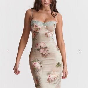 House of CB Venus Vintage Floral Midi Dress
